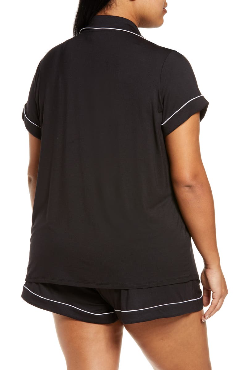Nordstrom Moonlight Eco Short Pajamas, Alternate, color, Black