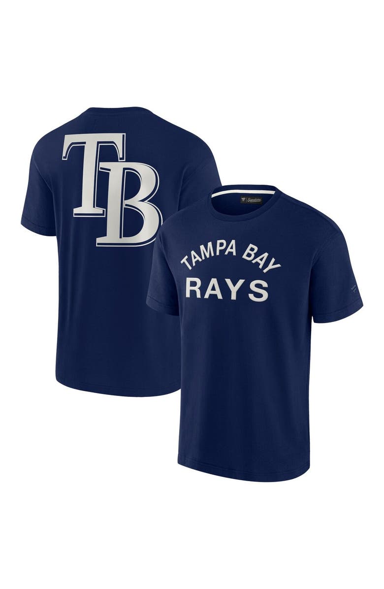 Fanatics Signature Unisex Fanatics Signature Navy Tampa Bay Rays Elements Super Soft Short Sleeve T-Shirt, Main, color, Navy