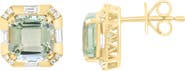 EFFY Green Amethyst & Diamond Earrings