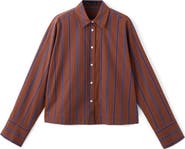 MANGO Stripe Cotton Shirt