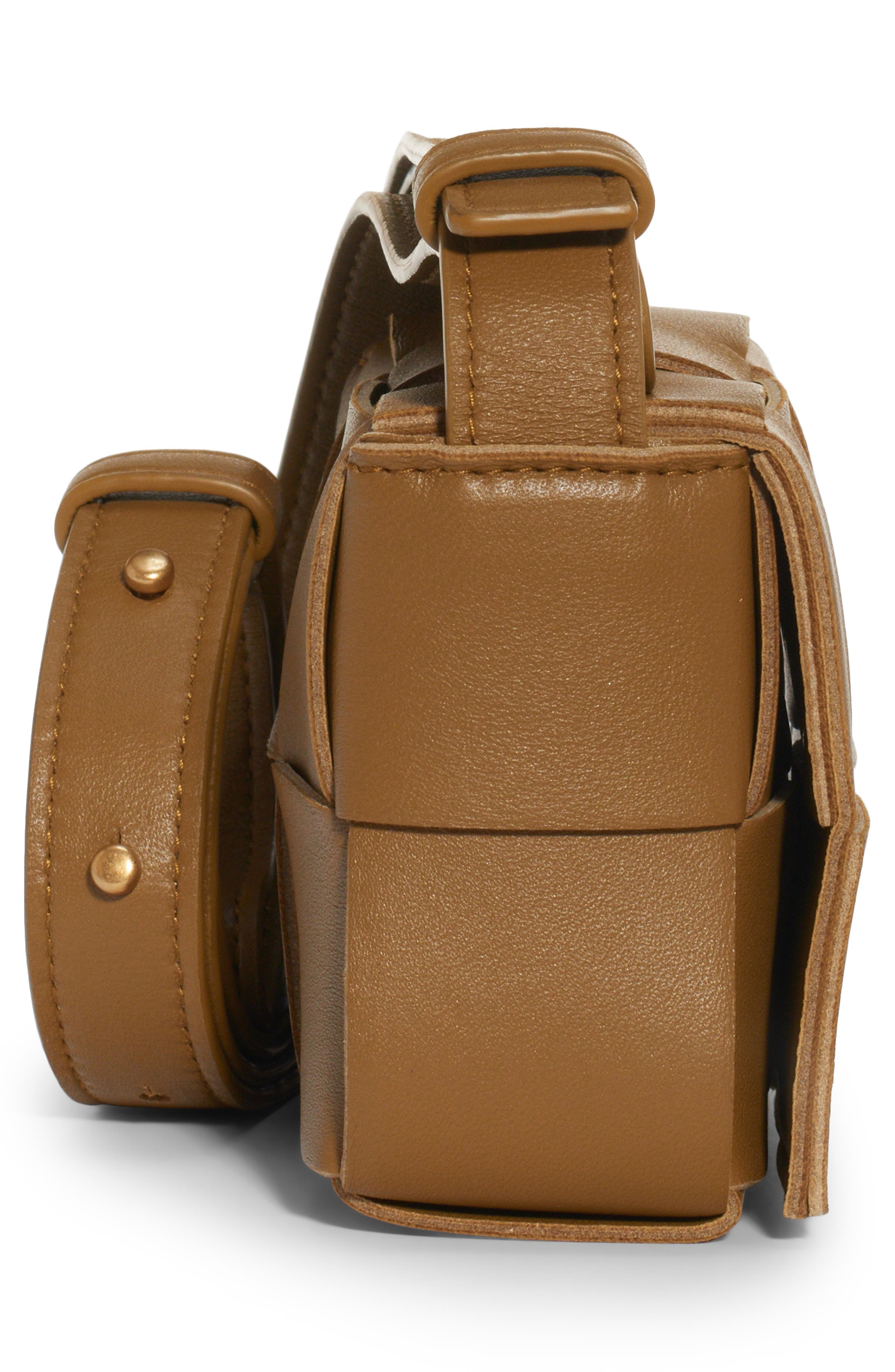 Bottega Veneta Mini Cassette Intrecciato Leather Crossbody Bag, Alternate, color, 