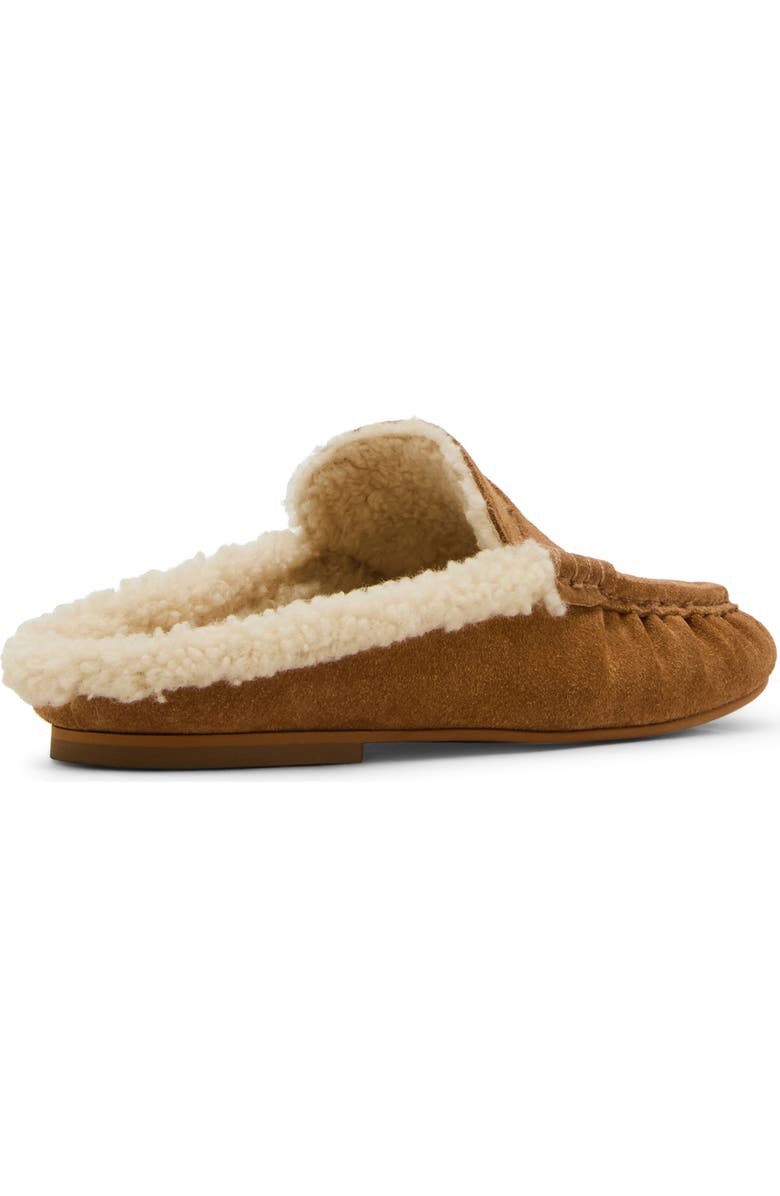 Steve Madden Rafe Faux Shearling Lined Mule, Alternate, color, Tan Suede