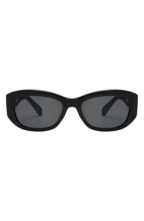 Fifth & Ninth Simone 55mm Polarized Geometric Sunglasses In Black