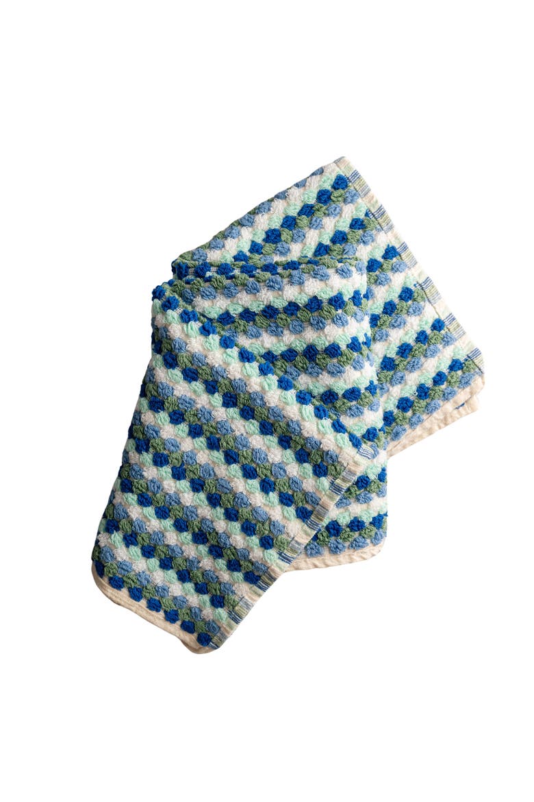 Marseille Cotton Hand Towel, Main, color, Blue