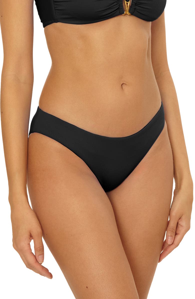 Becca 'Twist & Turns' Bikini Bottoms, Alternate, color, Black