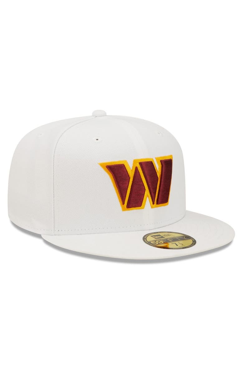 New Era Men's New Era White Washington Commanders Omaha 59FIFTY Fitted Hat, Alternate, color, 