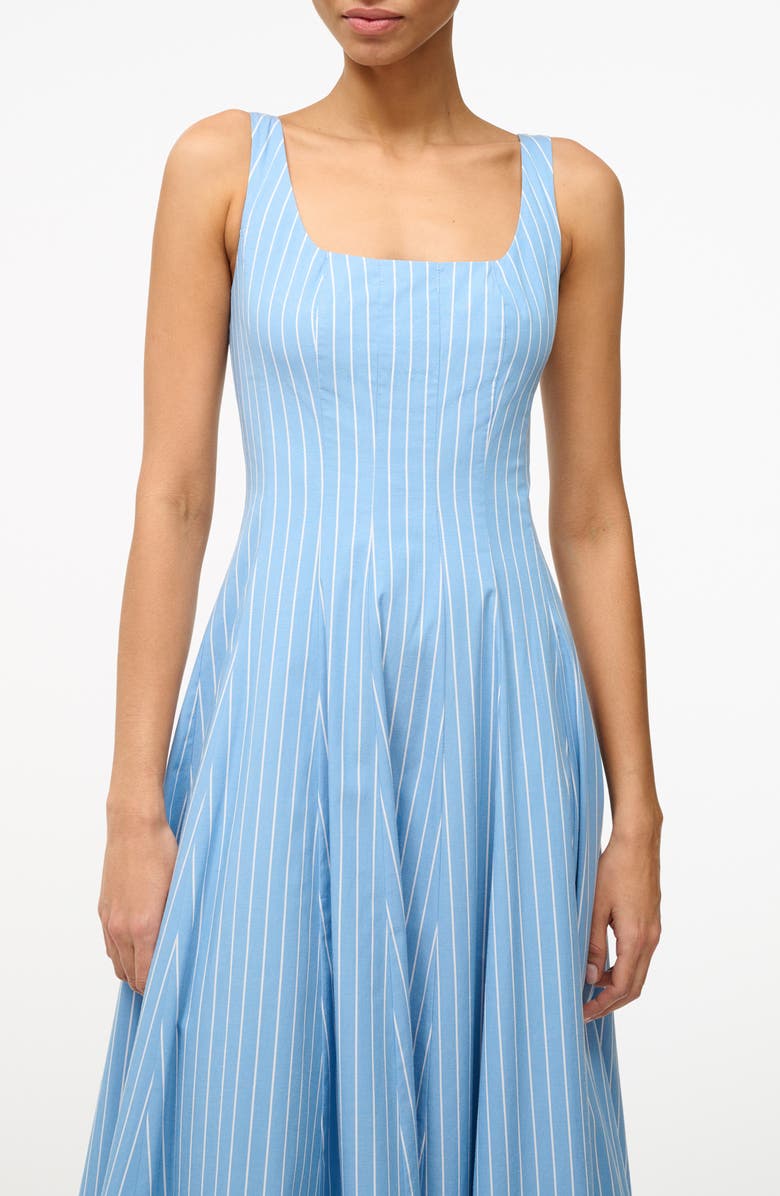 STAUD Wells Fit & Flare Dress, Alternate, color,