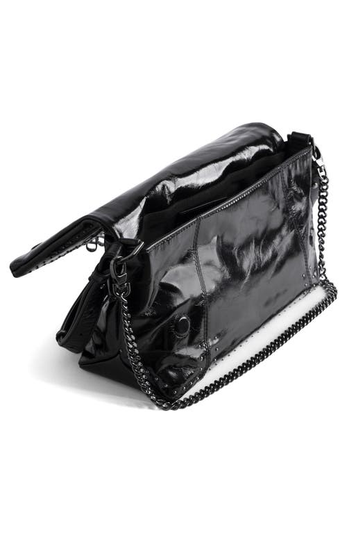 Zadig & Voltaire Rocky Ii Leather Crossbody Bag In Black