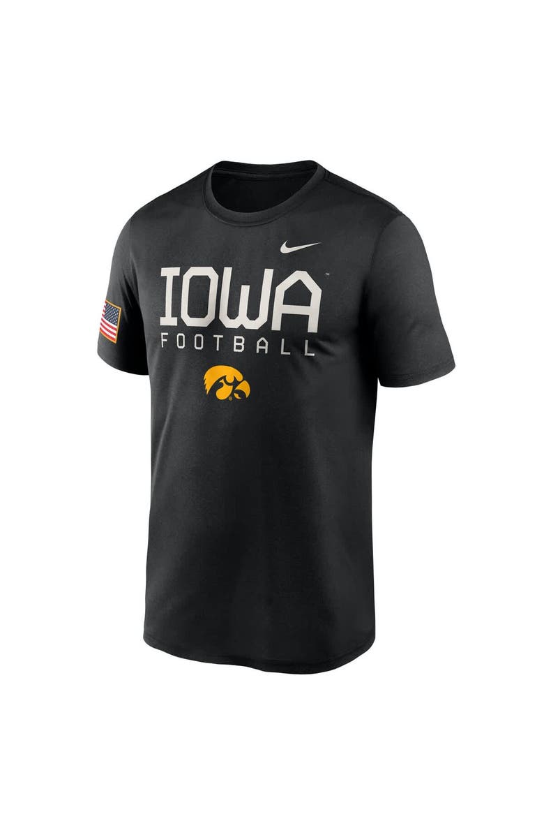 Nike Men's Nike  Black Iowa Hawkeyes 2024 Military Appreciation Legend Performance T-Shirt, Alternate, color, Black