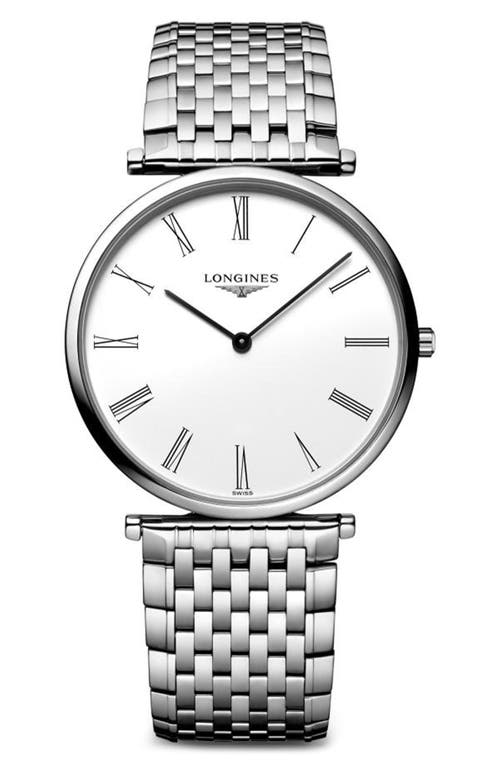 Longines La Grande Classique Bracelet Watch, 36mm in Silver 