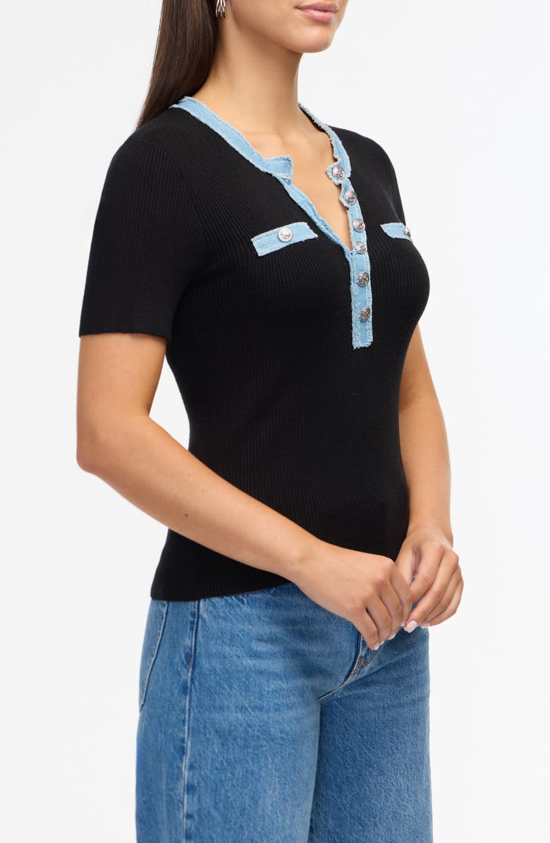 Ellen Tracy Ribbed Knit Top, Alternate, color,