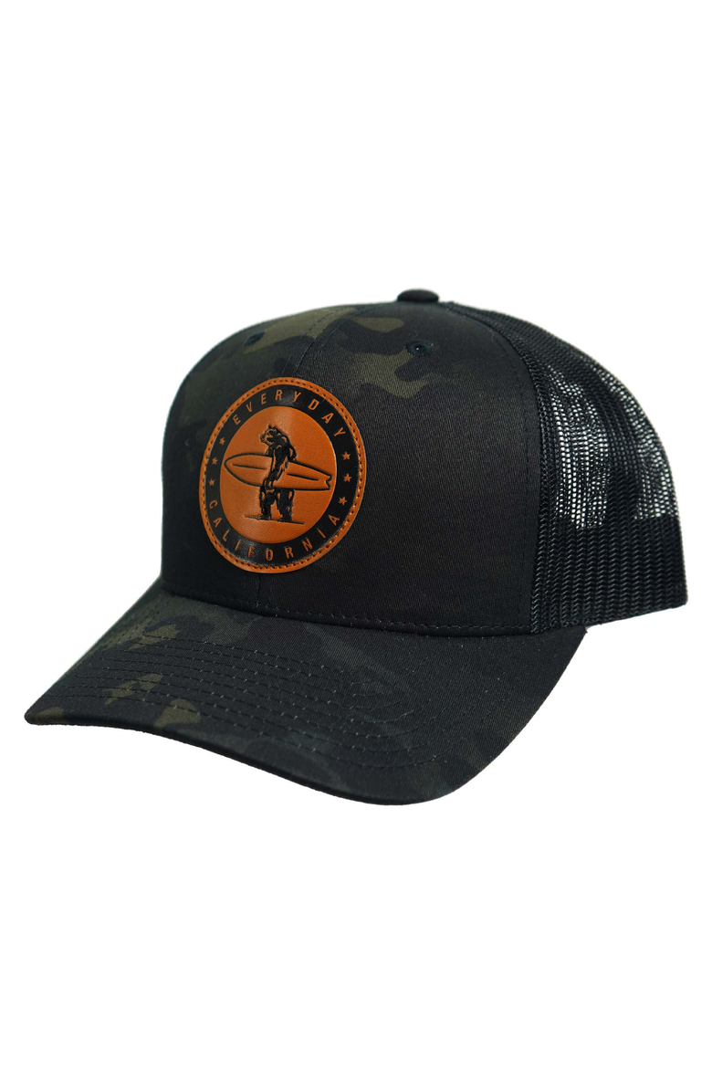 Everyday California Marlin Snapback Hat, Main, color, Black Camo