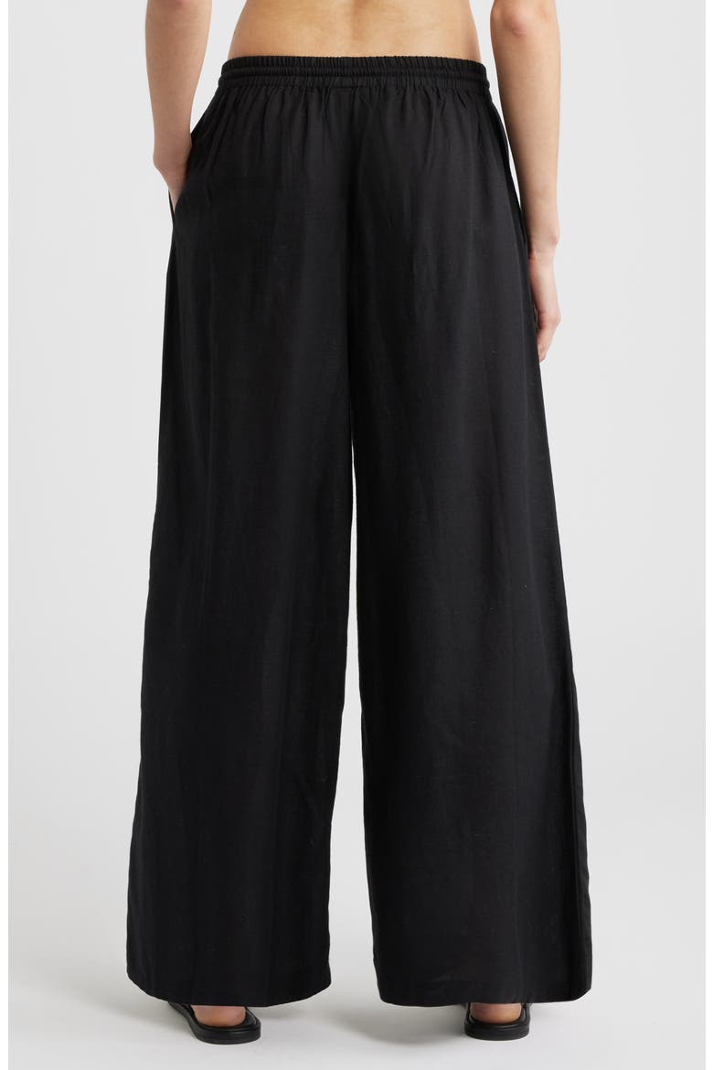 Flowy Cover-Up Pants, Alternate, color, BLACK