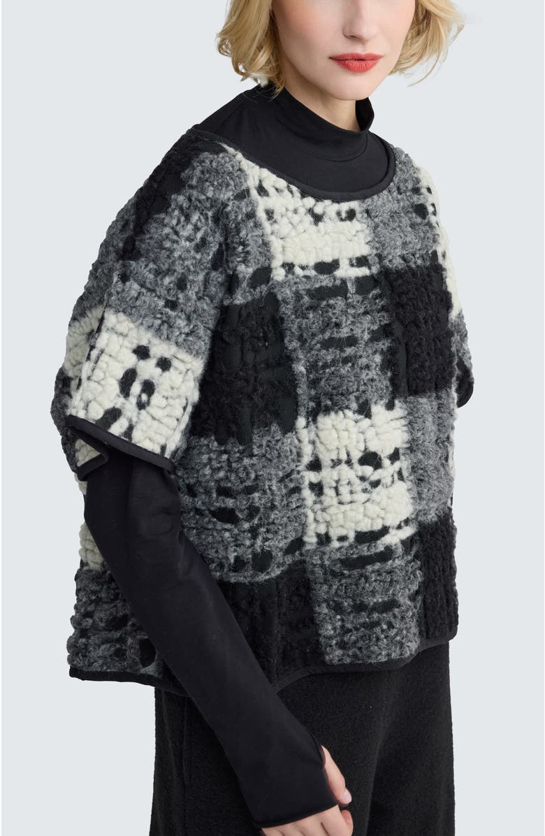 LUUKAA Seraphine Structured-Mesh Pullover, Alternate, color, Foggy