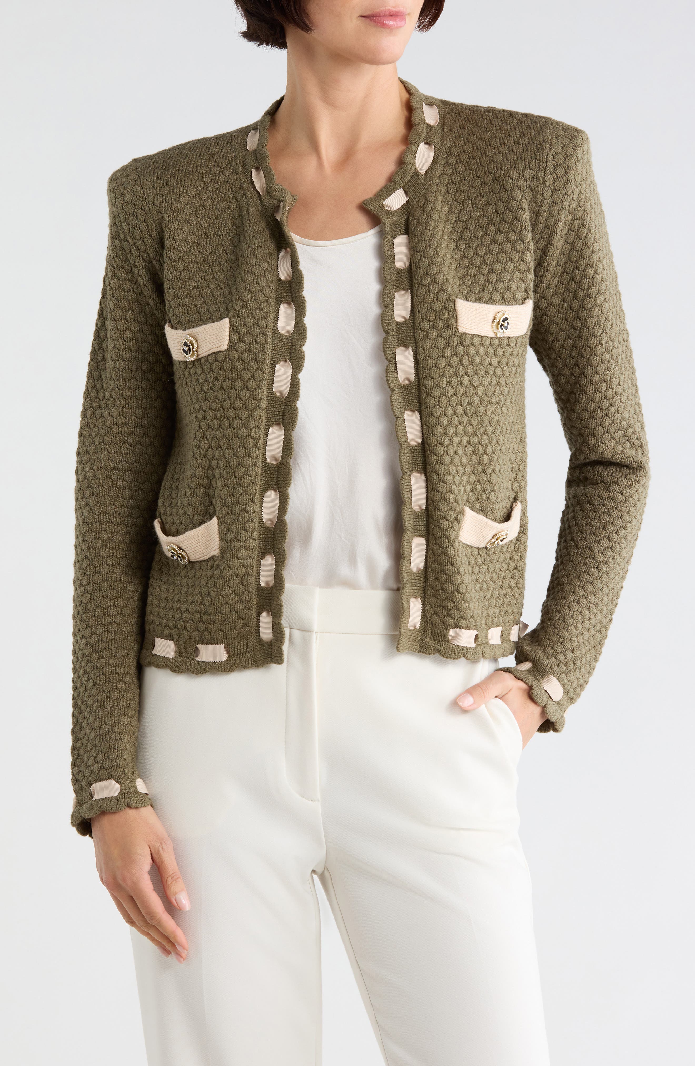 Astor Contrast Trim Cardigan