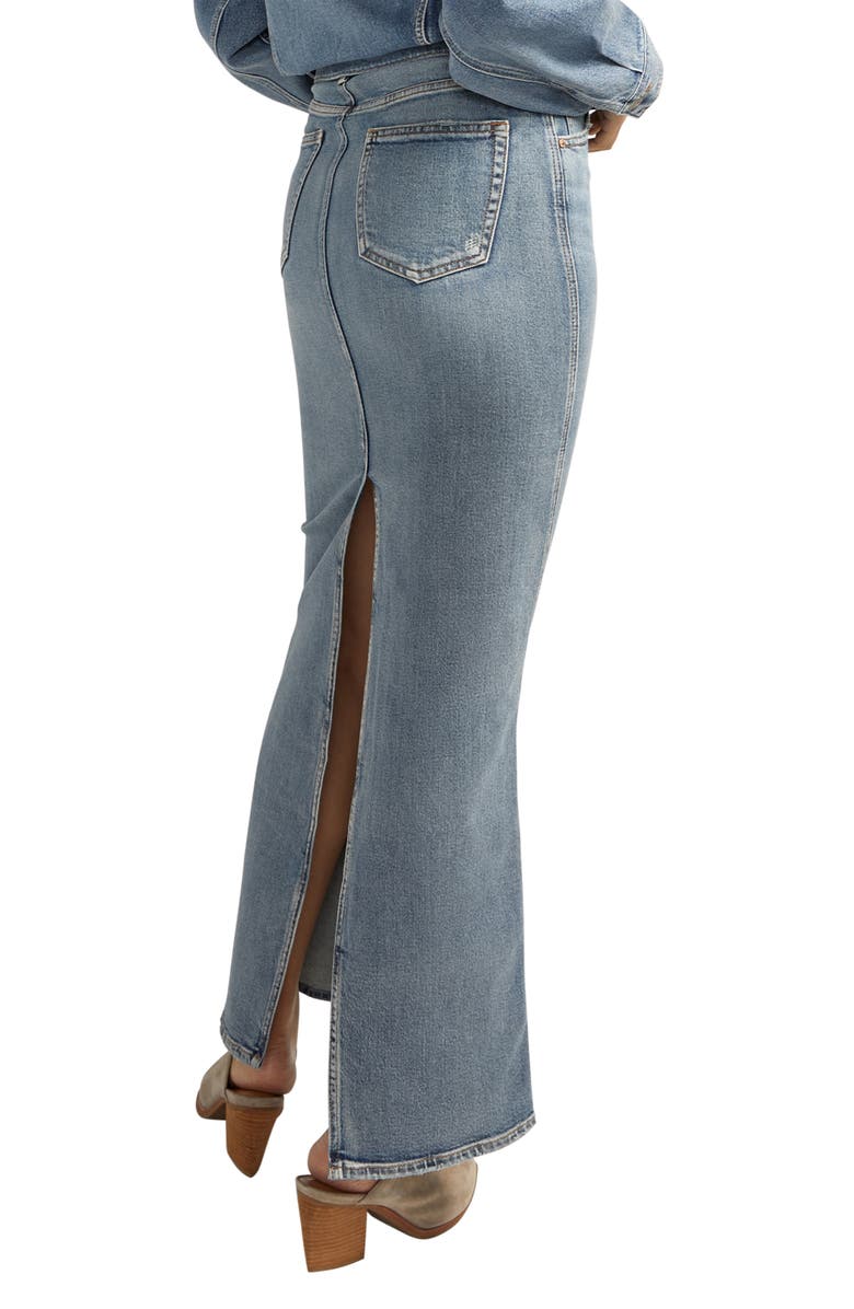 Silver Jeans Co. Denim Column Maxi Skirt, Alternate, color, 
