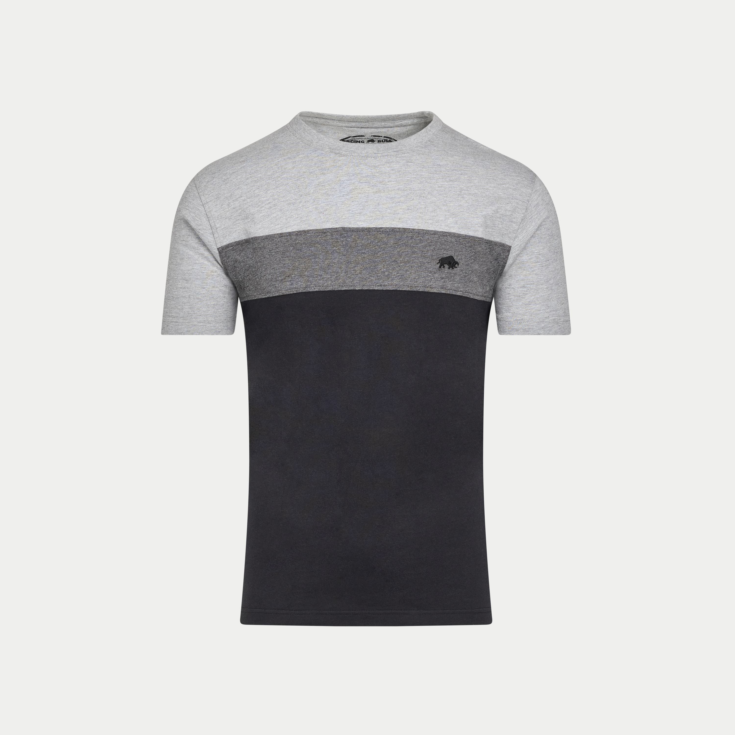 Short Sleeve Crew Neck Panel T-Shirt - image 2