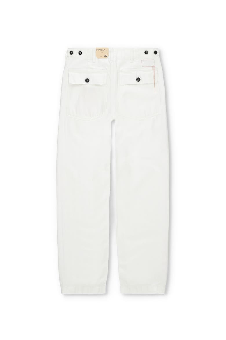 Japan Denim Fatigue Pants, Alternate, color, White