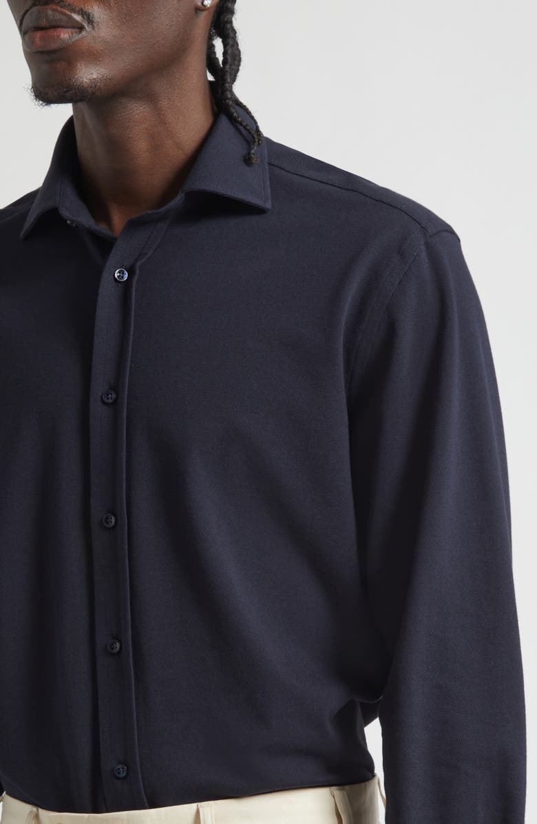 Ralph Lauren Purple Label Aston Cotton Oxford Button-Up Shirt, Alternate, color, Classic Chairman Navy