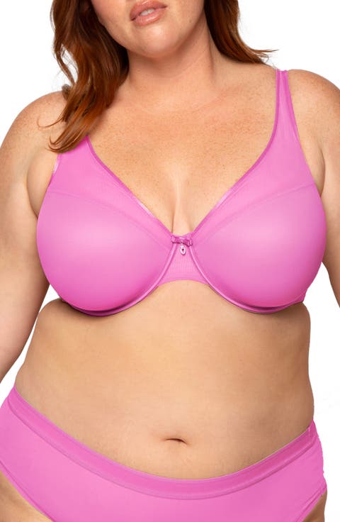 Sheer Mesh Plunge T-Shirt Bra
