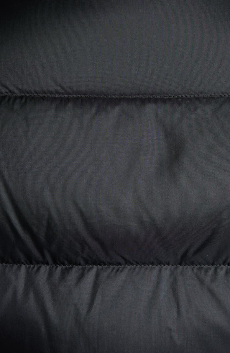 Moncler Boed Down Puffer Jacket with Genuine Shearling Trim, Alternate, color, Black