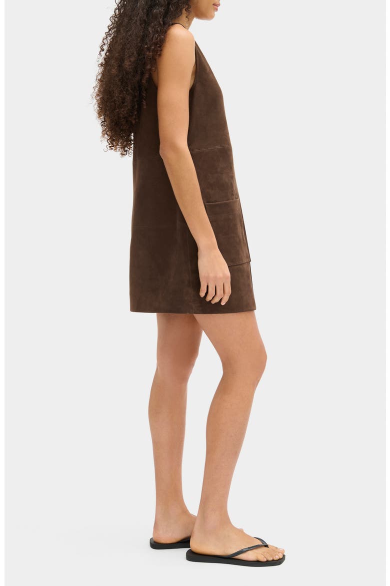 Piper Sleeveless Shift Dress, Alternate, color, BROWN
