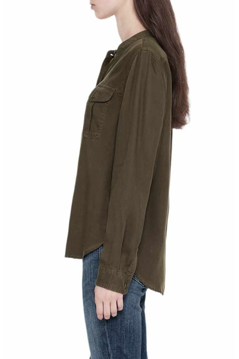 Tess Military Shirt, Alternate, color, HAZELNUT BROWN