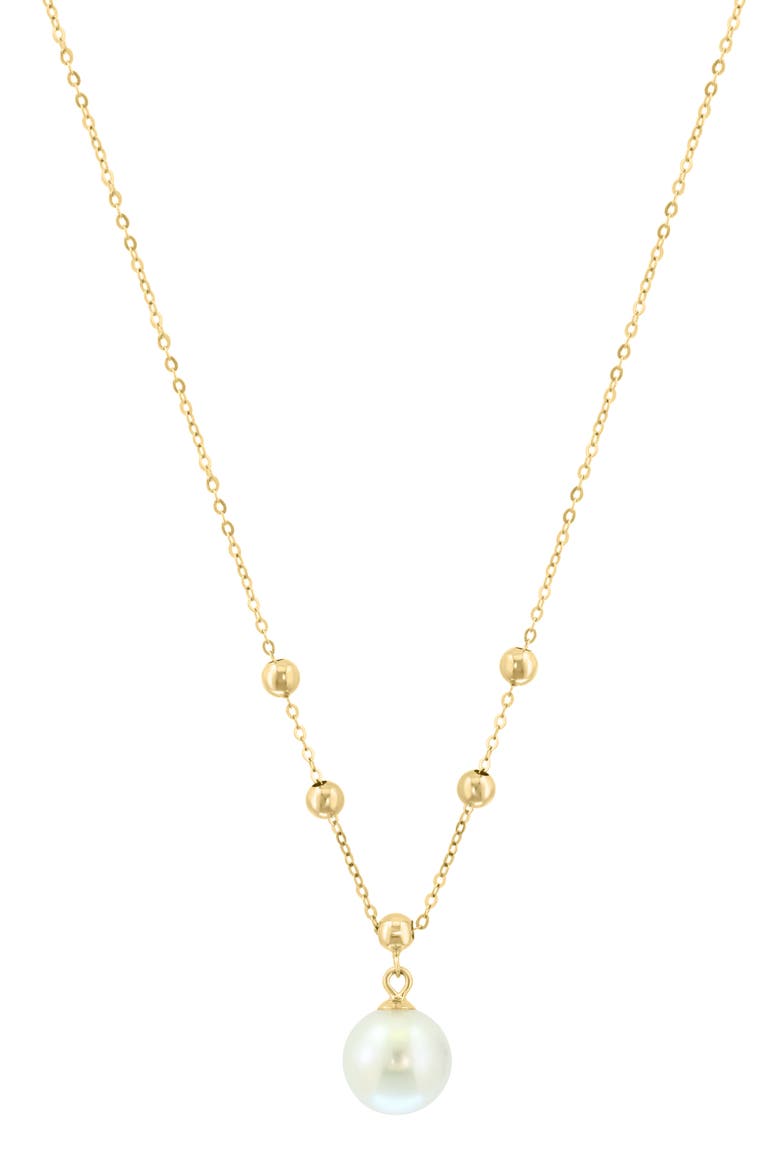 Freshwater Pearl Pendant Necklace, Main, color, WHITE