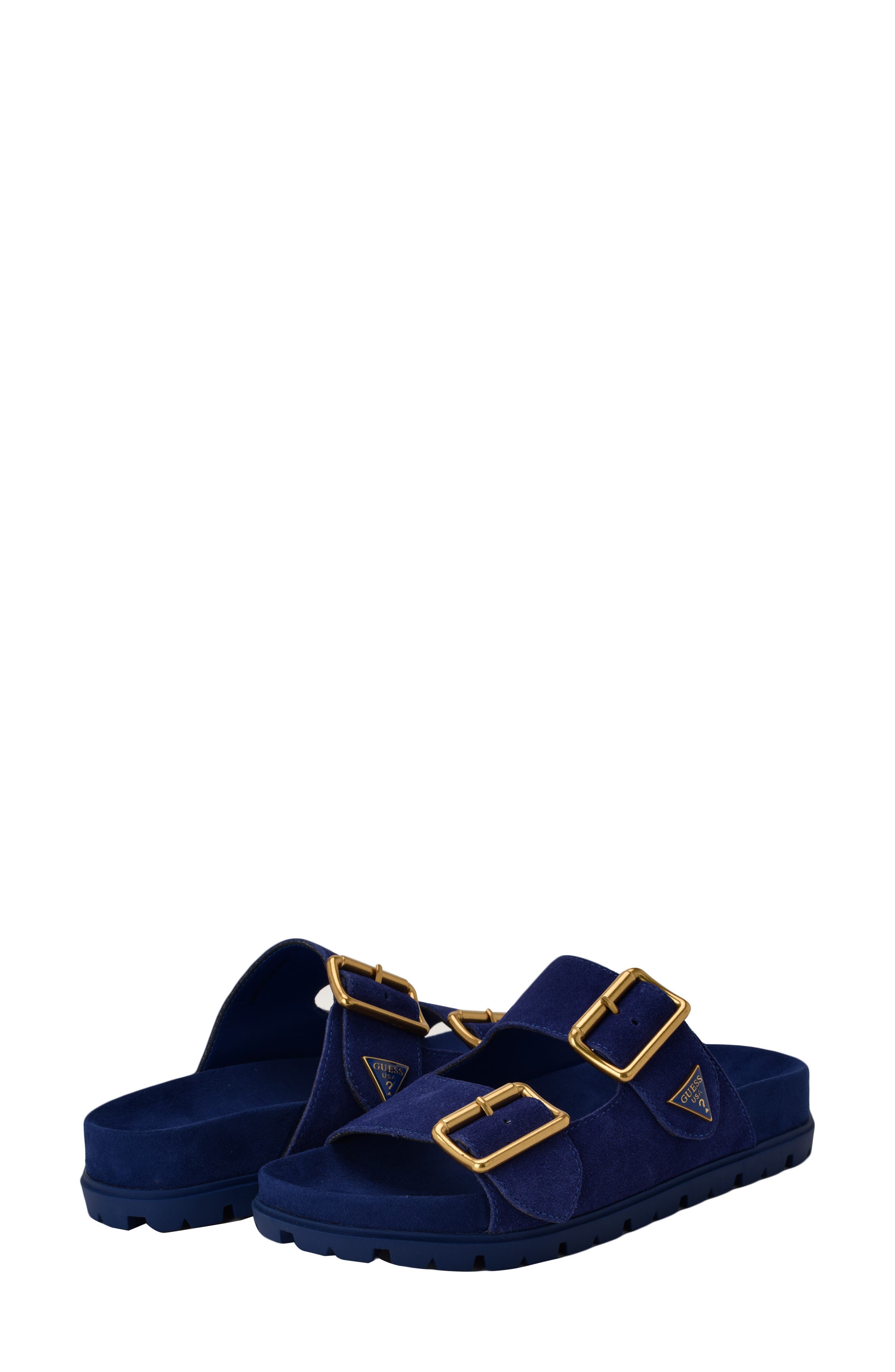GUESS Fasten Sandal, Alternate, color, Medium Blue 420