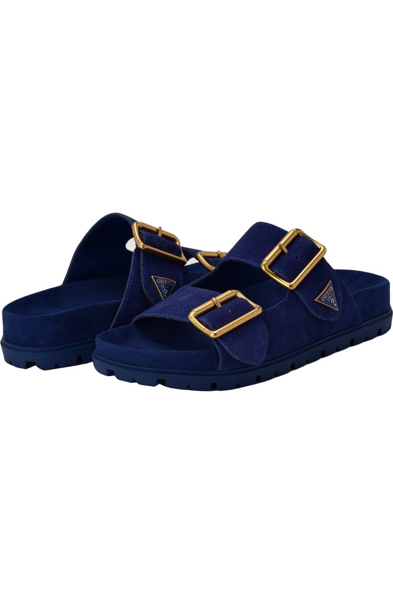 GUESS Fasten Sandal, Alternate, color, Medium Blue 420