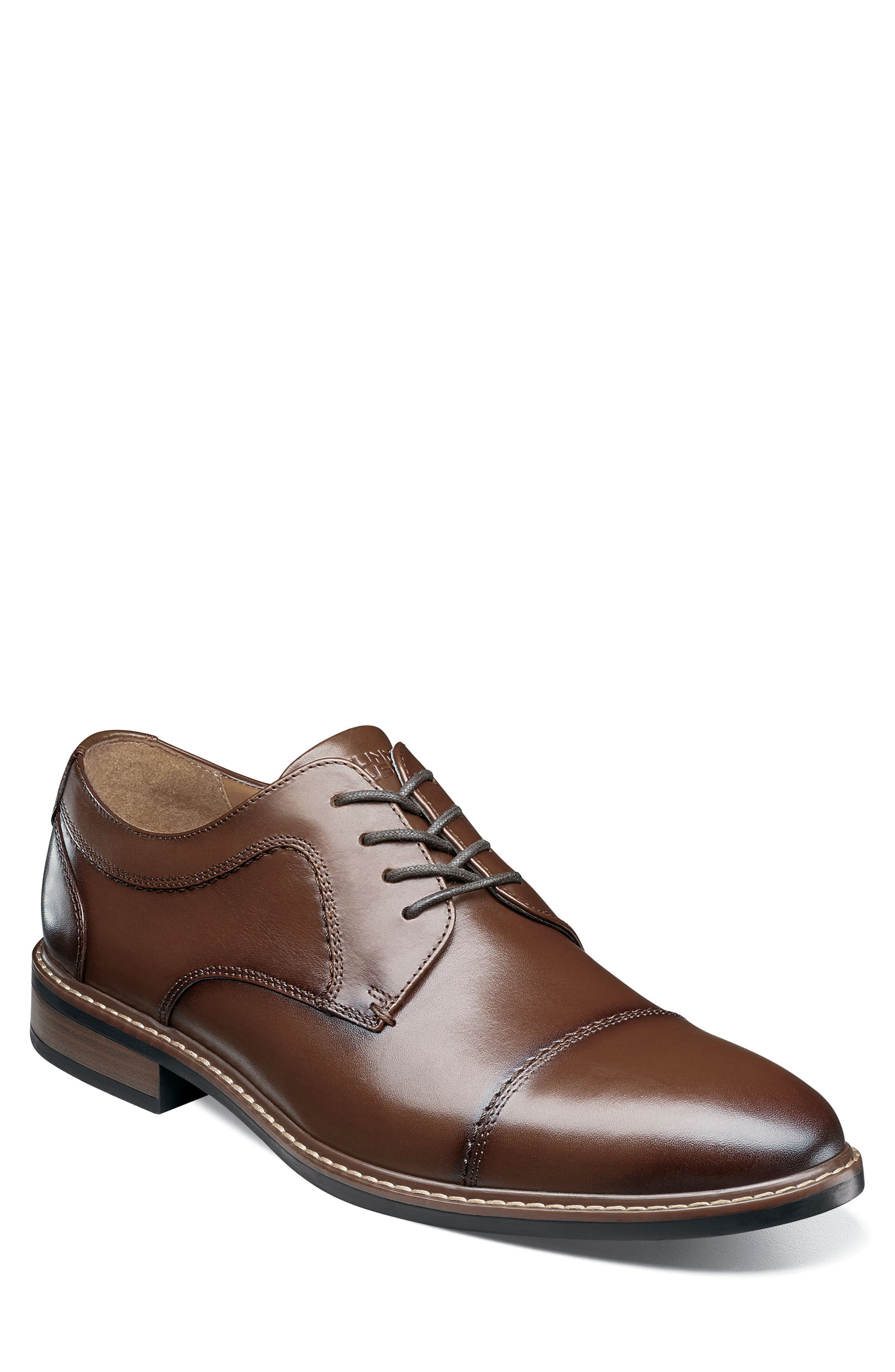 NUNN BUSH Hayden Leather Cap Toe Derby - Wide Width Available, Main, color, 