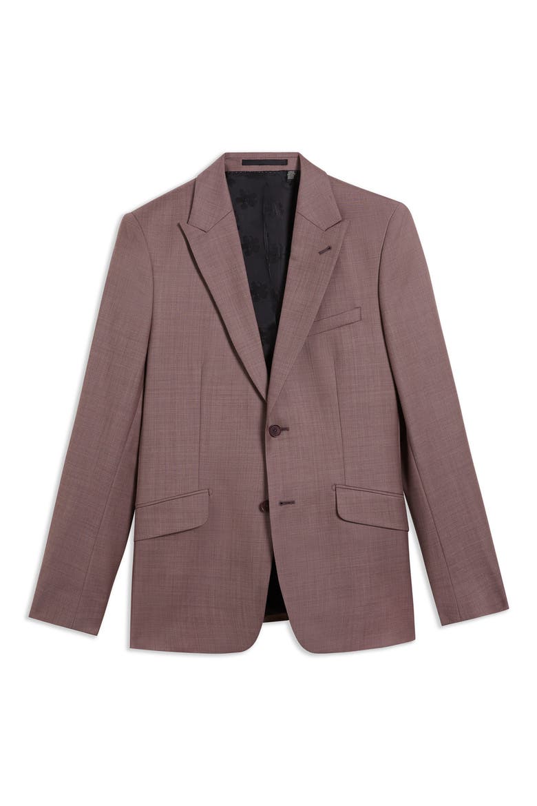 Slim Fit Wool Sport Coat, Alternate, color, MID PINK