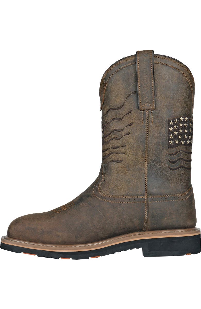 Hoss Boot Company HOSS Rushmore Soft Toe Puncture Resistant Work Boot, Alternate, color, Brown
