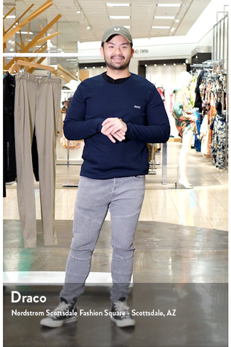 Long Sleeve Waffle Knit Cotton Blend T-Shirt video