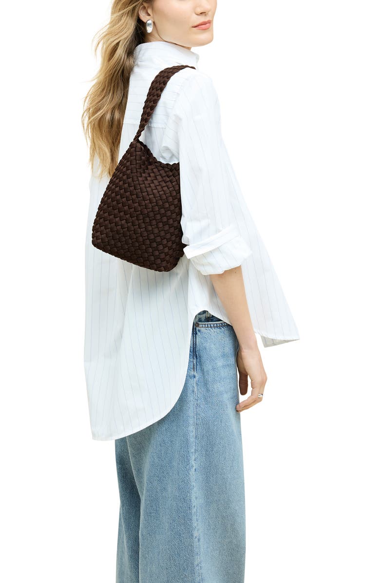 NAGHEDI Small Nomad Hobo, Alternate, color, Chocolate