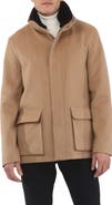 GORSKI Men's Jacket Crafted from Loro Piana Wool with Detachable Genuine Shearling Collar