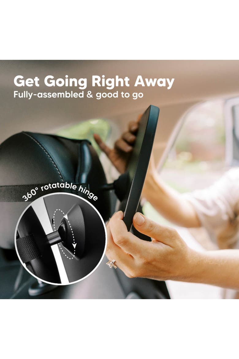 Baby Car Seat Mirror, Alternate, color, Matte Black