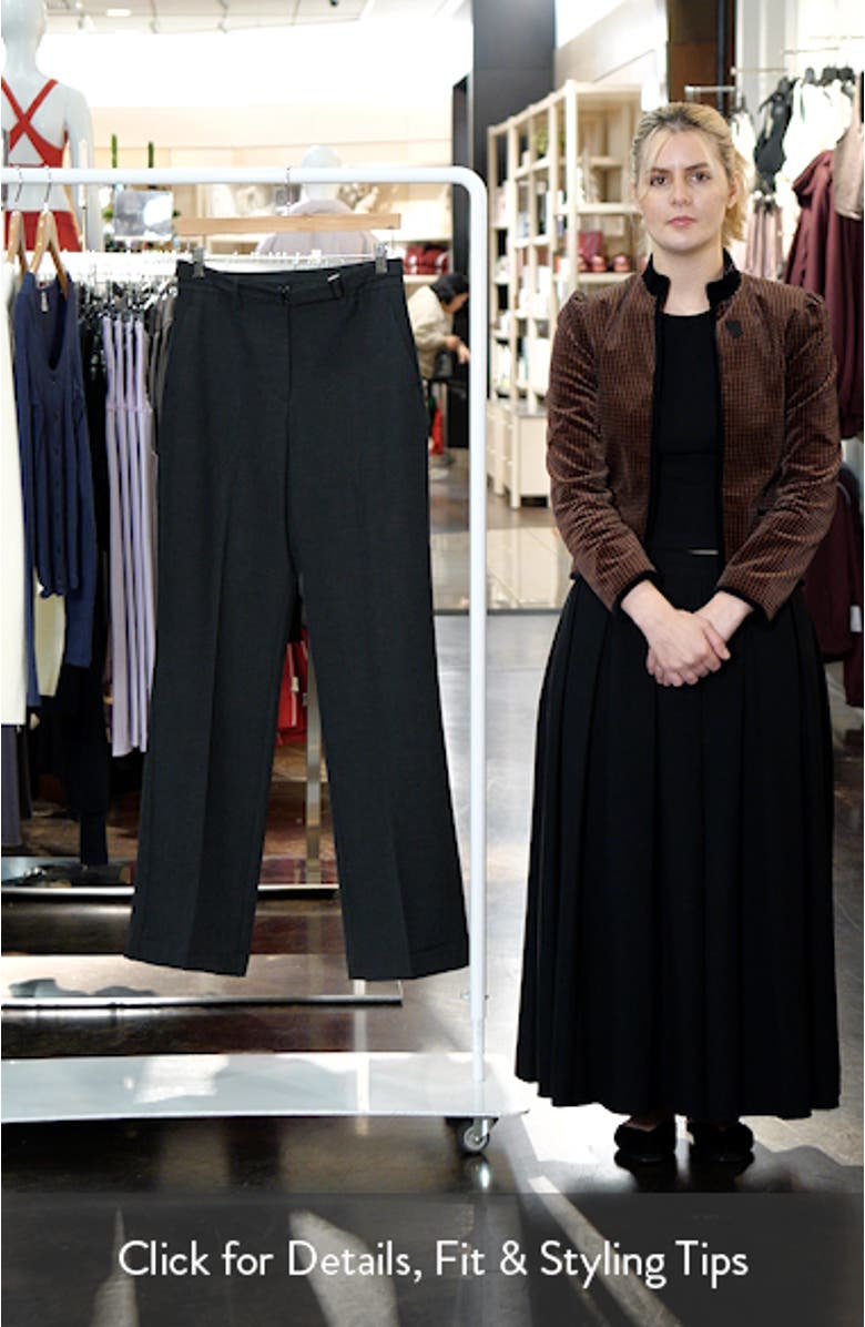 Belted Pleated Straight Leg Pants, sales video thumbnail