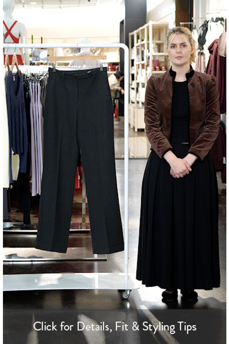 Belted Pleated Straight Leg Pants video