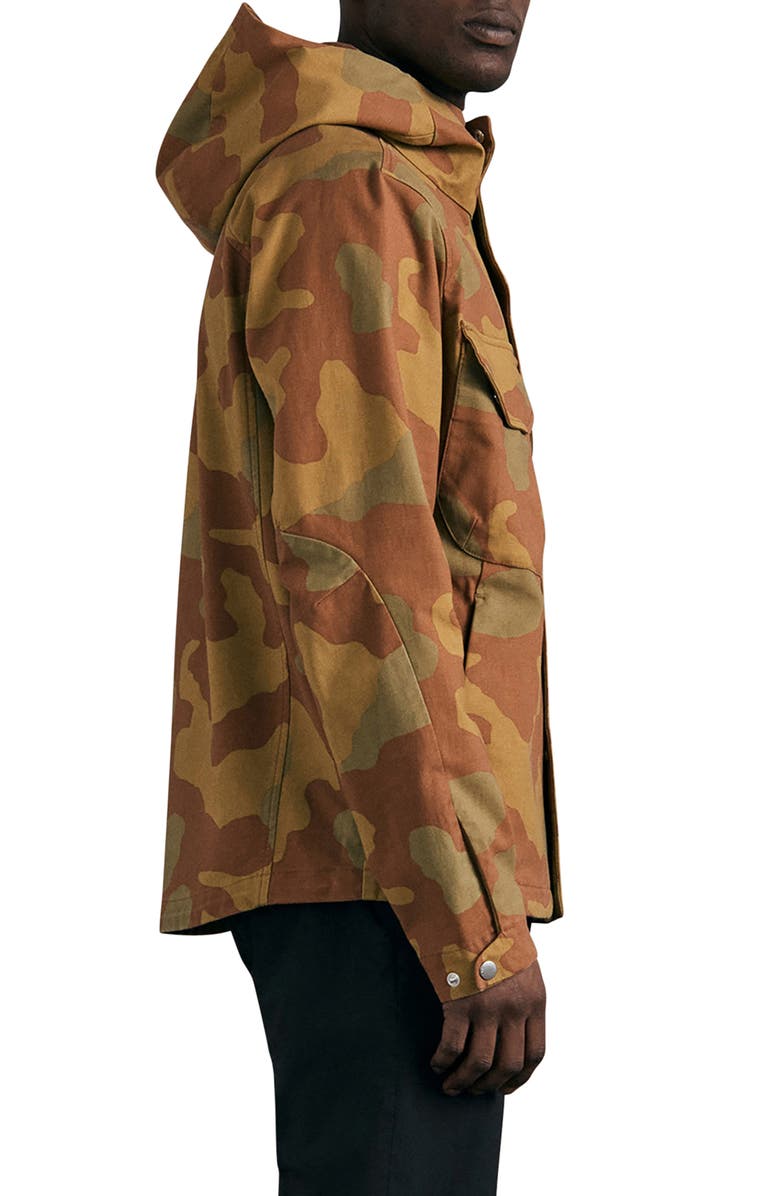 rag & bone Military Tactic Camo Print Stretch Cotton Jacket, Alternate, color, Camo