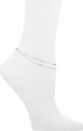 NORDSTROM RACK Demi Fine Bar Station Layered Anklet