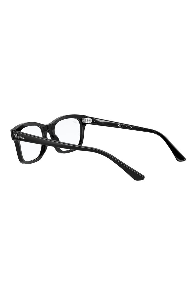 52mm Square Optical Glasses, Alternate, color, BLACK