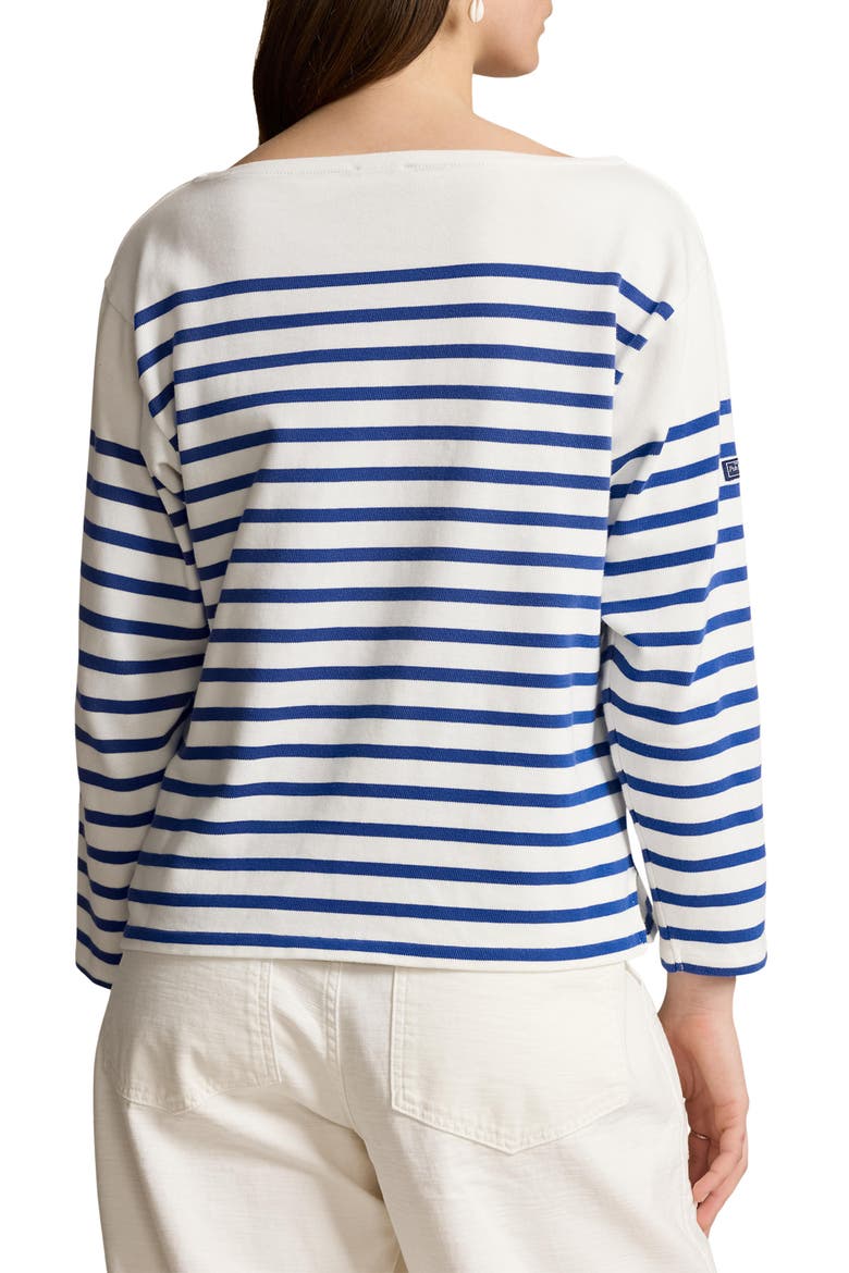 Stripe Mariner Cotton T-Shirt, Alternate, color, DECKWASH WHITE/ BRILL SAPPHIRE