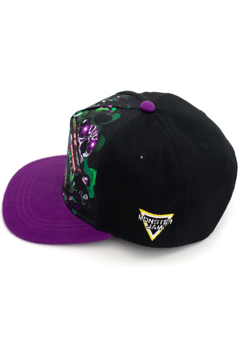 Grave Digger Strapback Baseball Cap, Alternate, color, Grave Digger Black