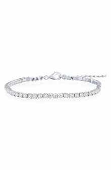 Heart Cubic Zirconia Tennis Bracelet