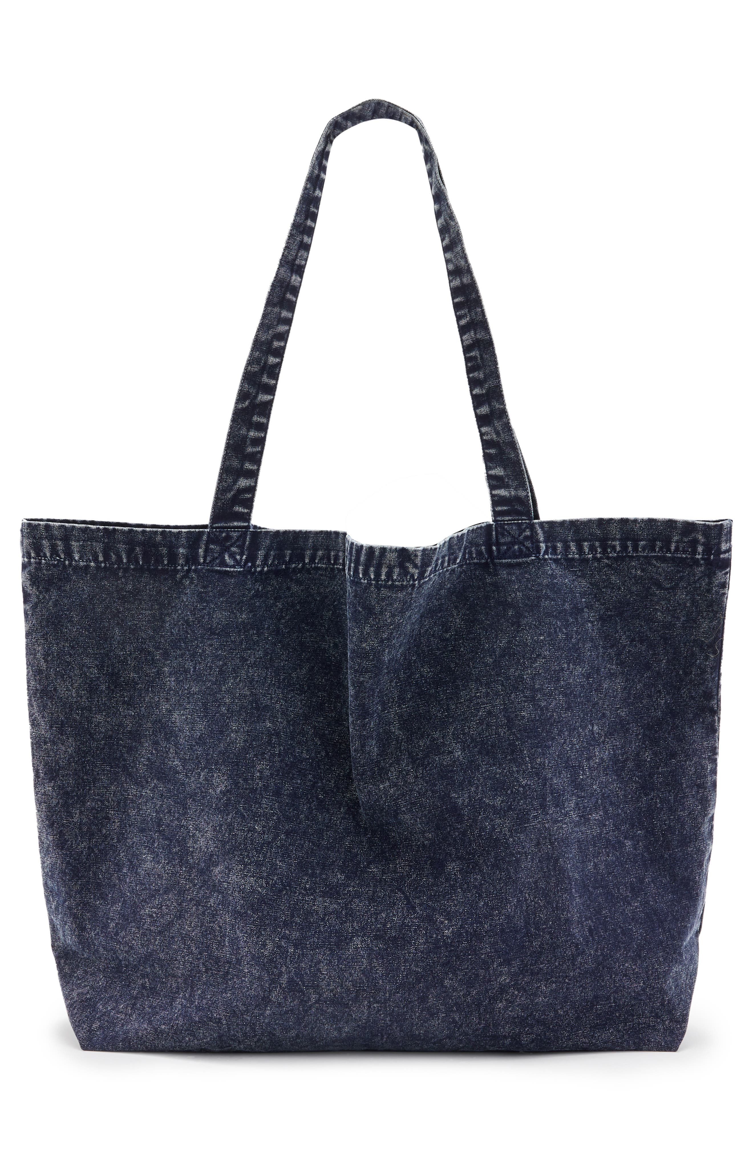 AllSaints Underground ACI Denim Tote, Alternate, color, 