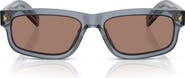Prada 57mm Rectangular Sunglasses