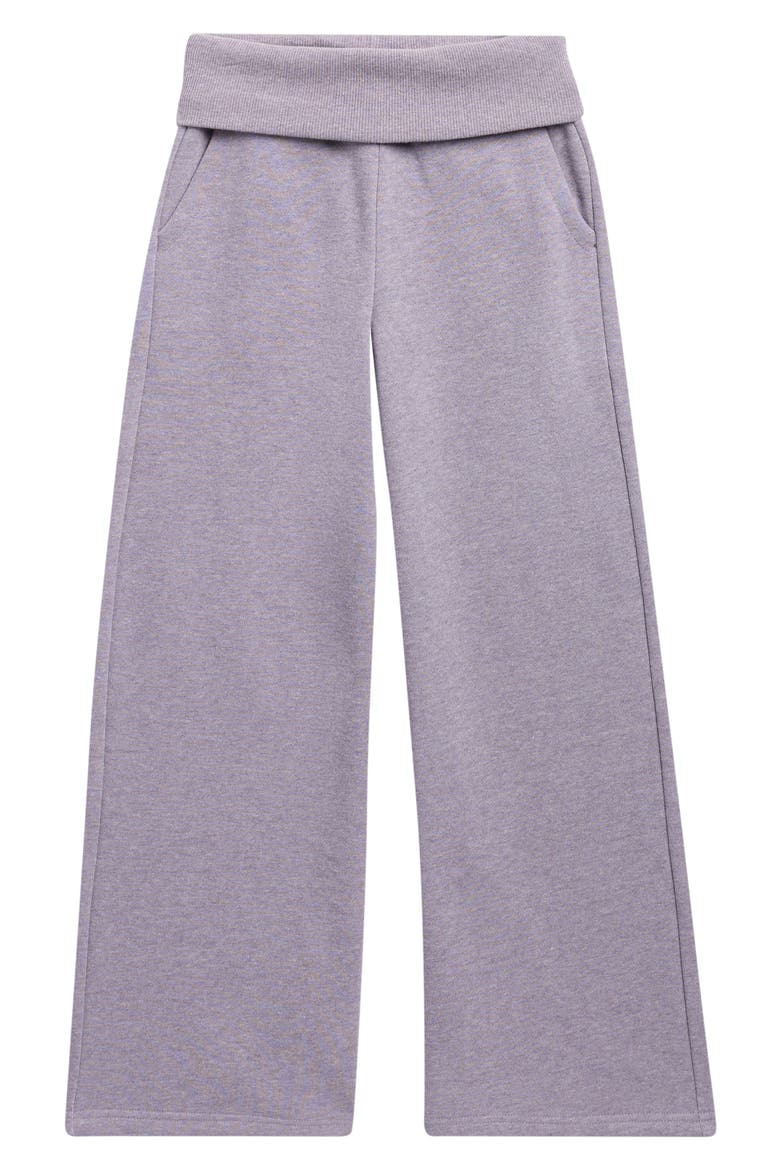 Kids' Basic Wide Leg Pants, Main, color, HEATHER PURPLE SAGE