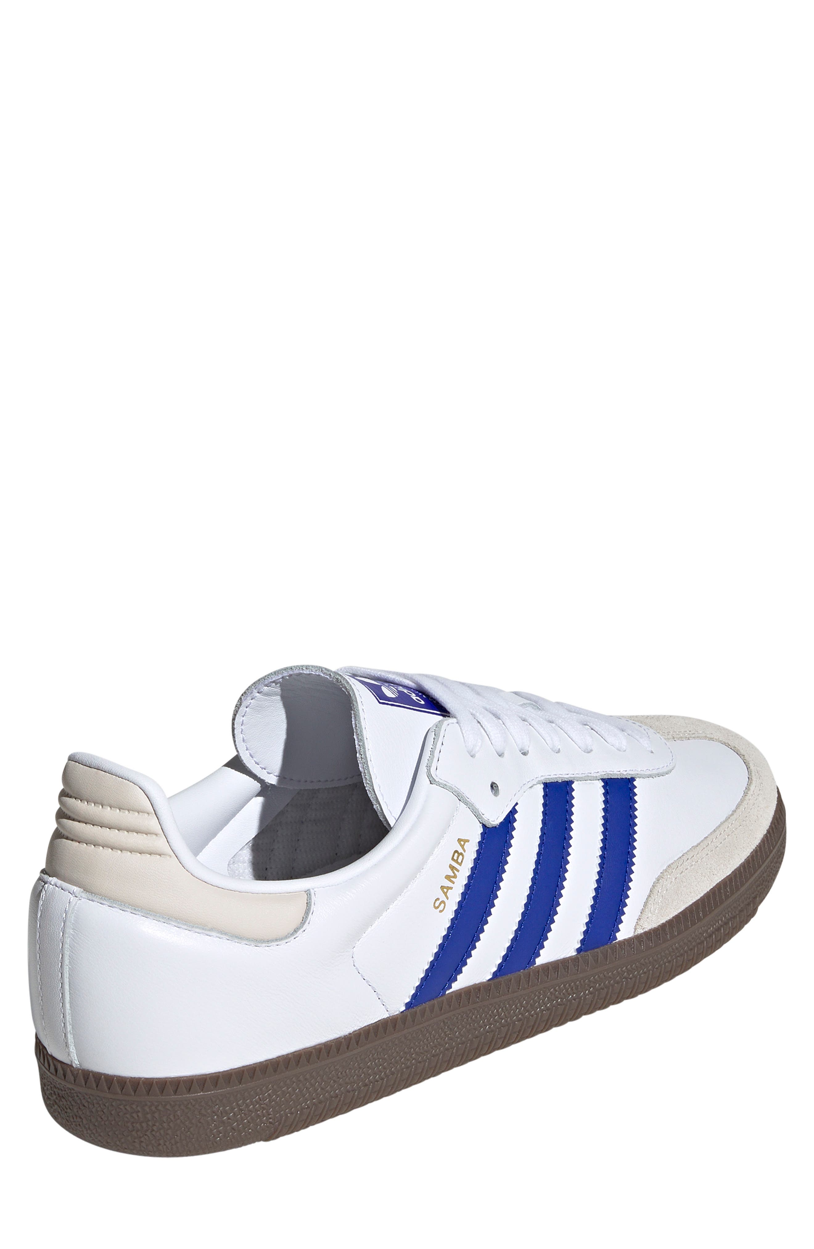 Gender Inclusive Samba OG Sneaker, Alternate, color, WHITE/LUCID BLUE/GUM
