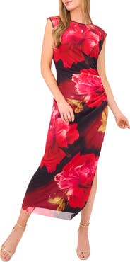 Ted Baker Floral Mesh Column Dress